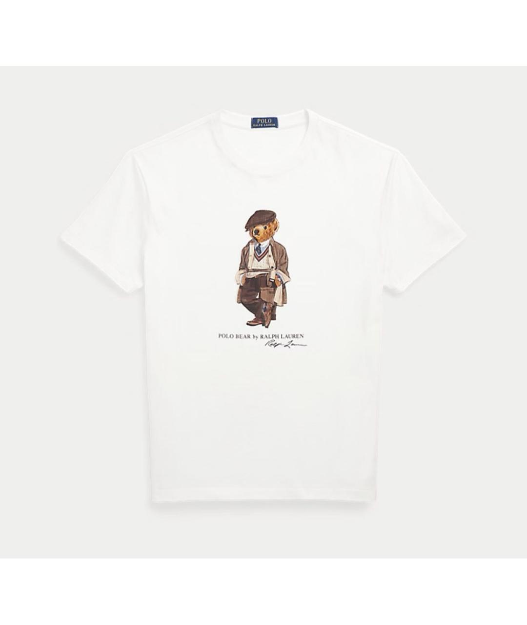 RALPH LAUREN Белая хлопковая футболка, фото 5