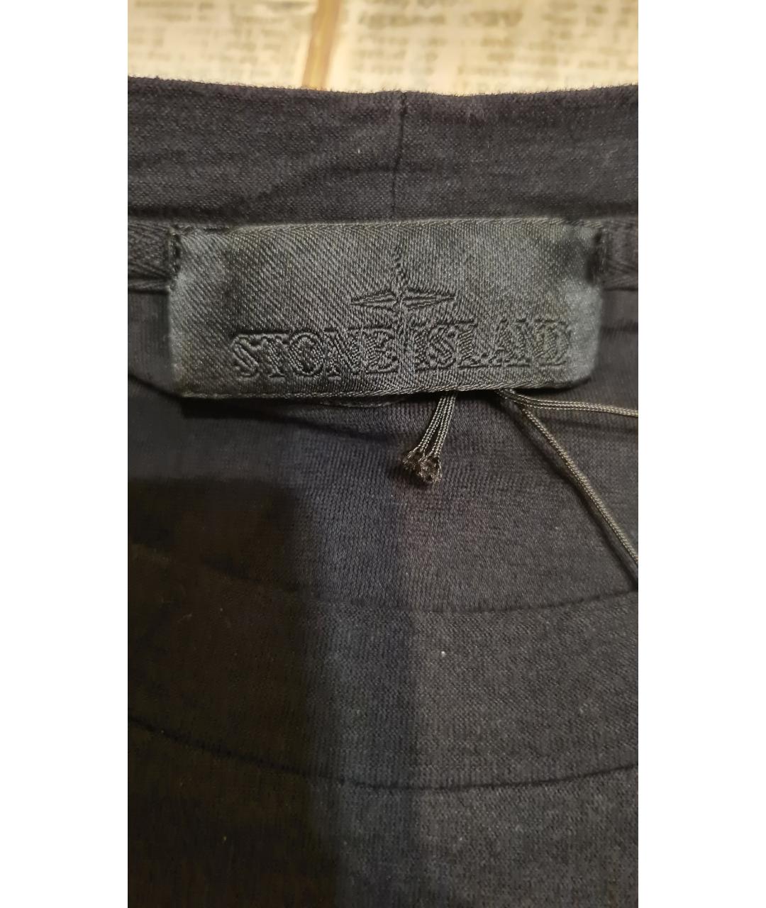 STONE ISLAND Синяя хлопковая футболка, фото 7