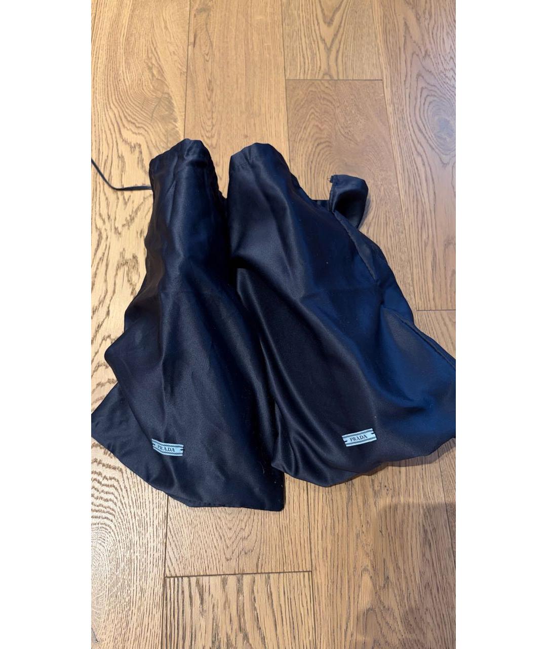 PRADA Черные текстильные кроссовки, фото 8