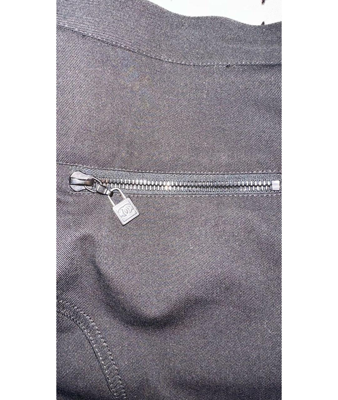 CHANEL Черные брюки узкие, фото 5