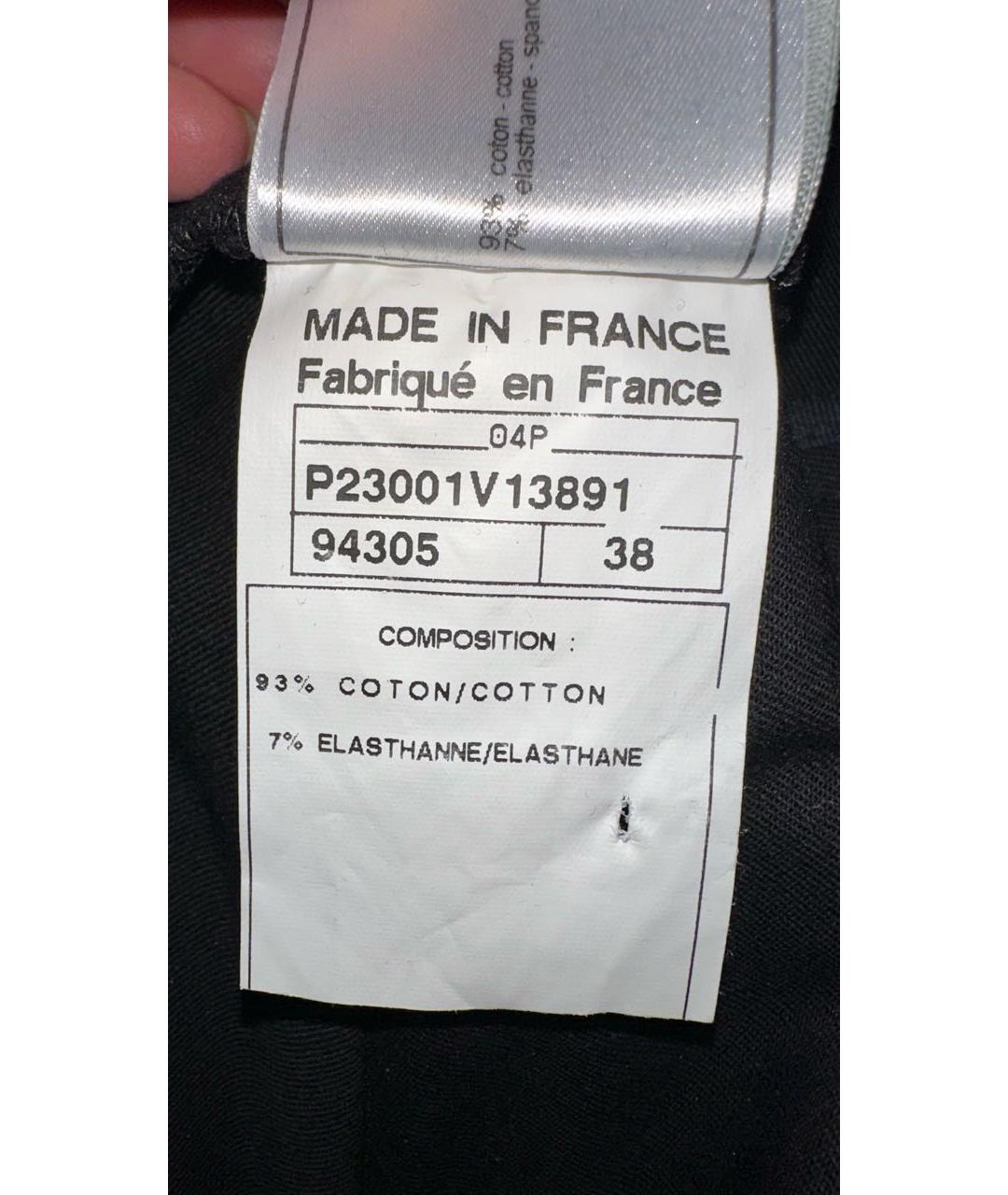 CHANEL Черные брюки узкие, фото 7