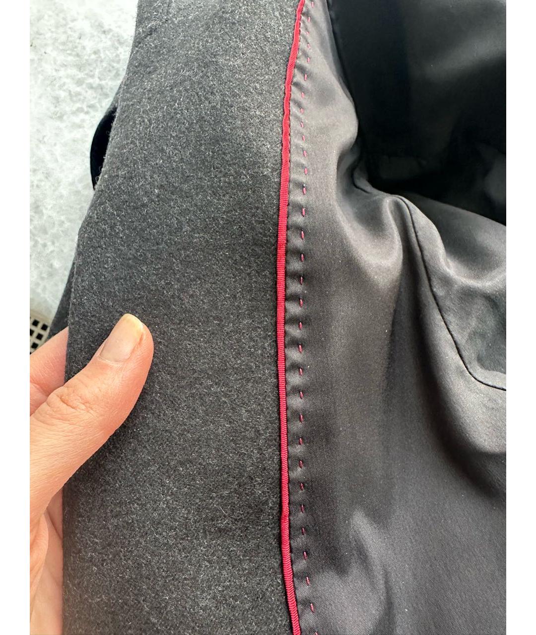 MAX MARA STUDIO Черный шерстяной жакет/пиджак, фото 5