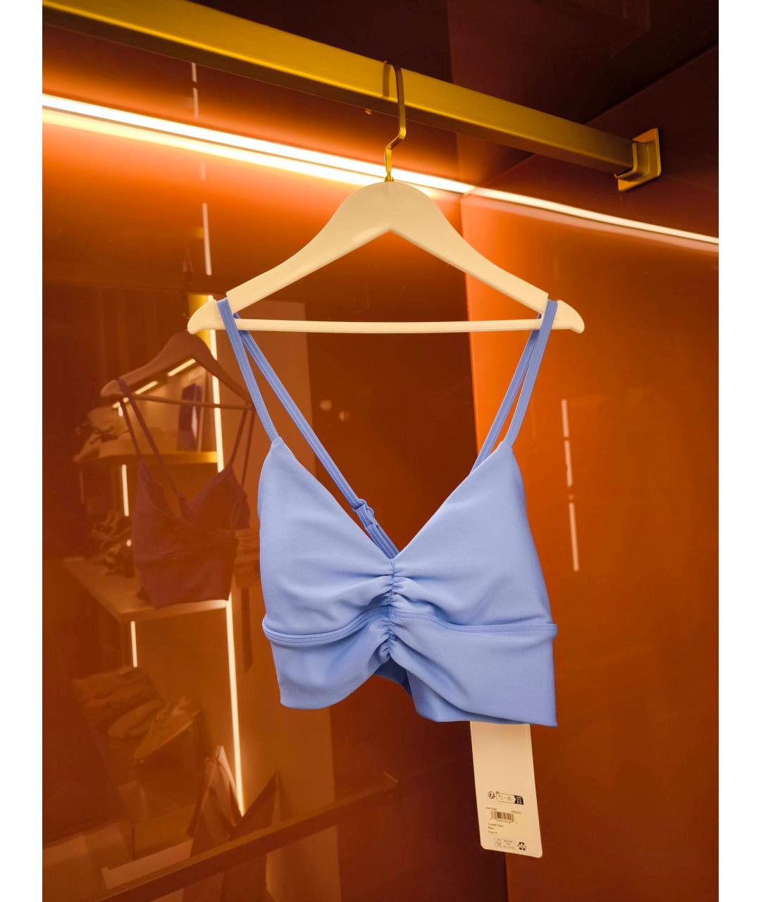 ALO YOGA Голубой синтетический корсет, фото 5