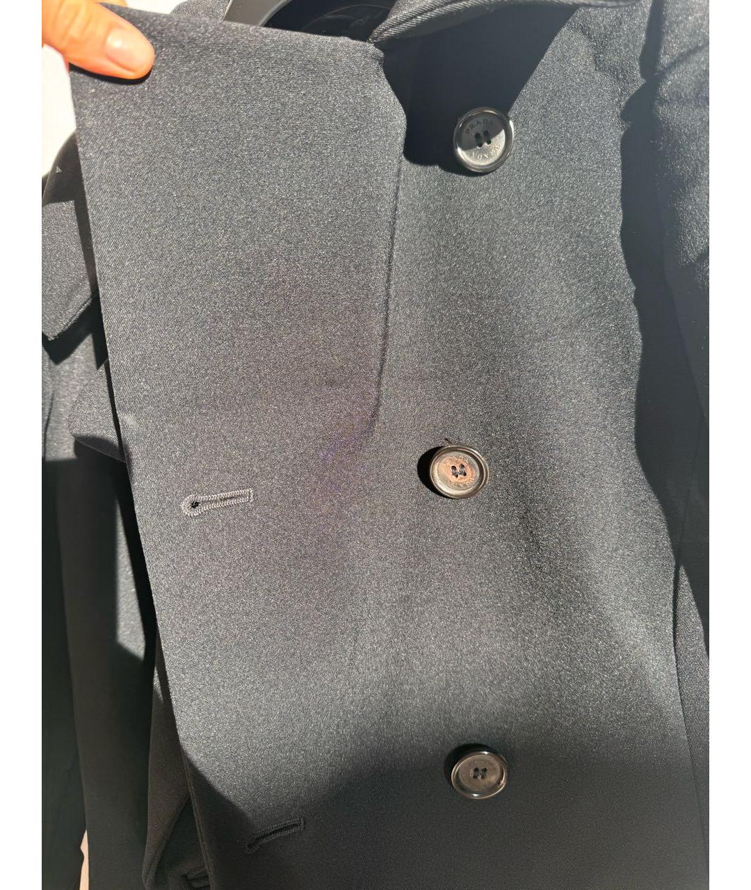 PRADA Черное пальто, фото 6