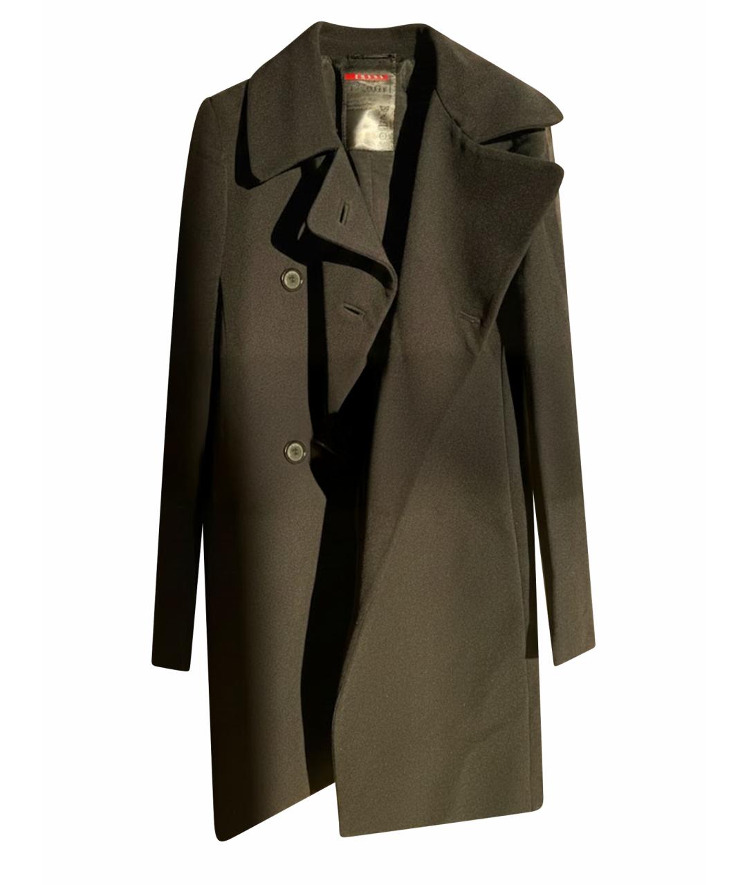 PRADA Черное пальто, фото 1