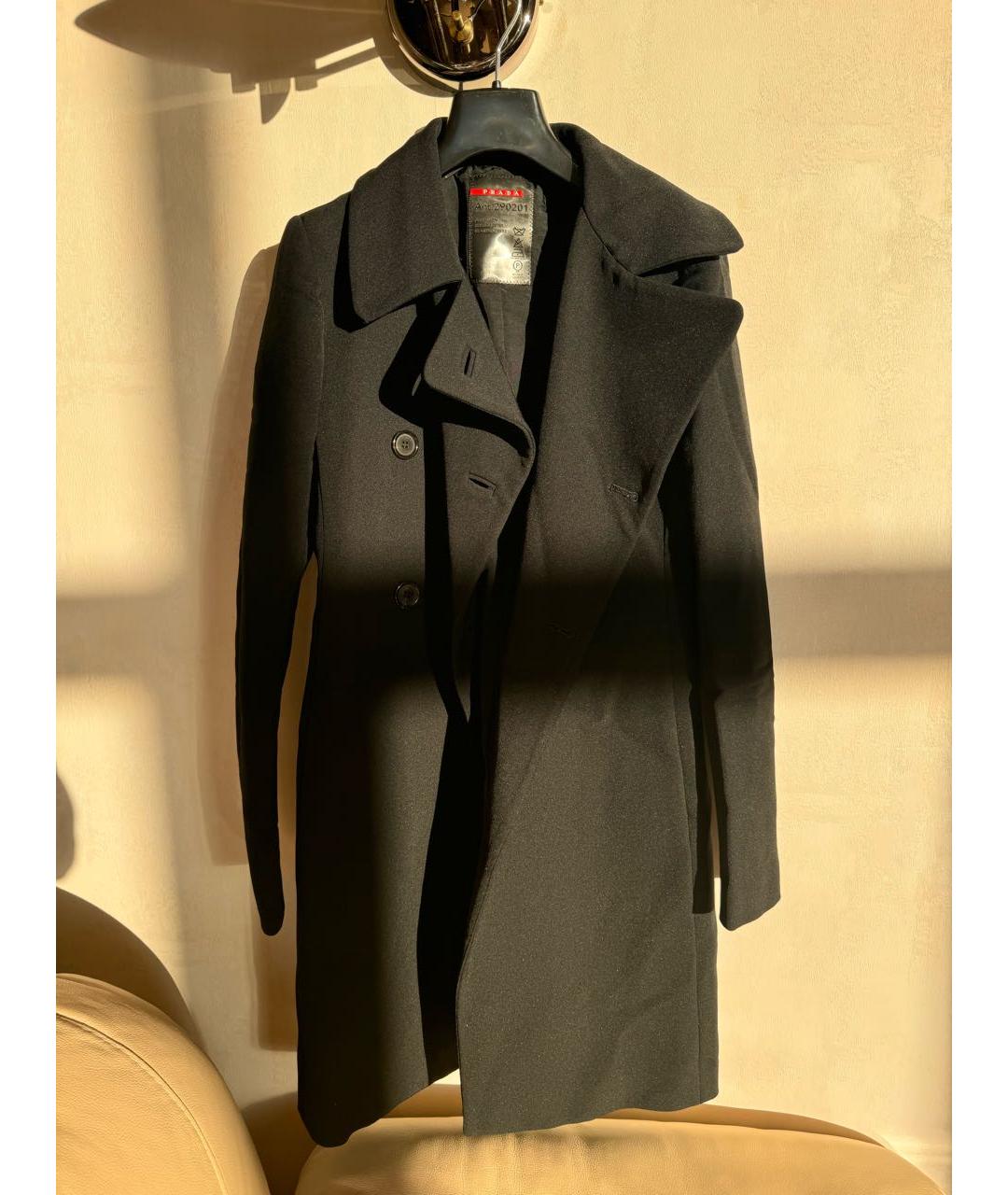 PRADA Черное пальто, фото 9