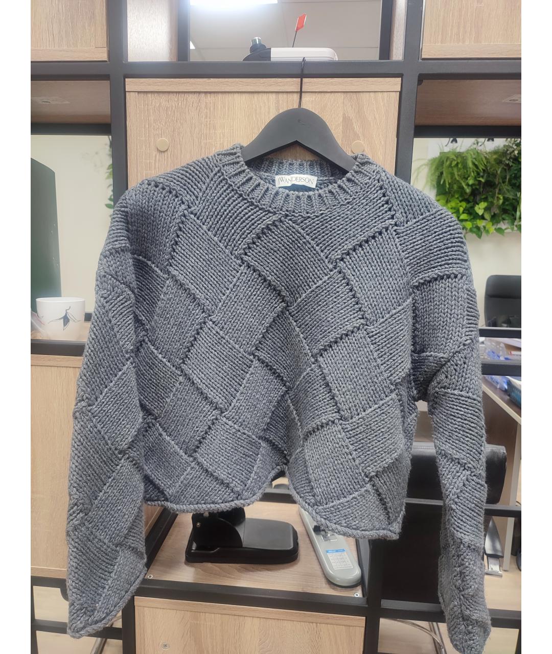 J.W.ANDERSON Серый шерстяной джемпер / свитер, фото 5