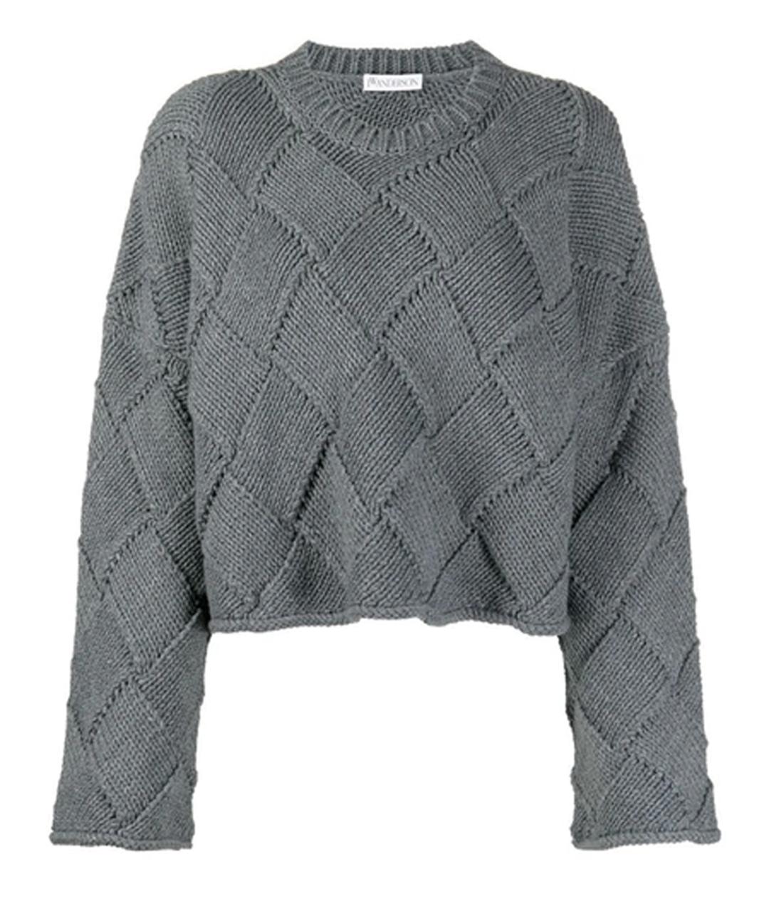 J.W.ANDERSON Серый шерстяной джемпер / свитер, фото 1