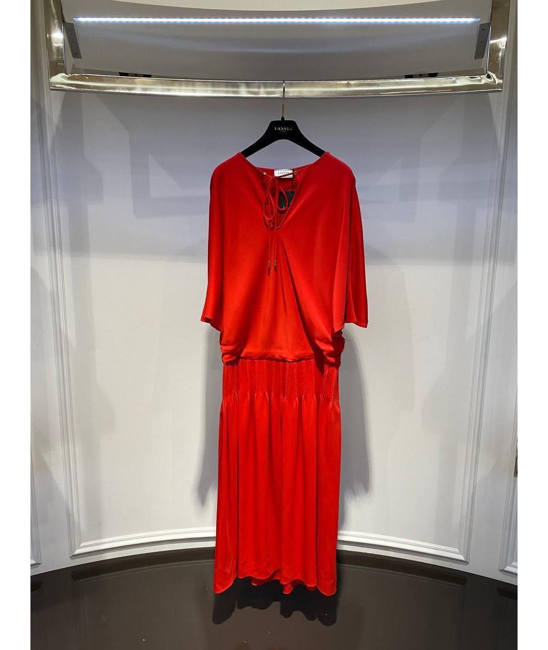 LANVIN Красное вечернее платье, фото 3