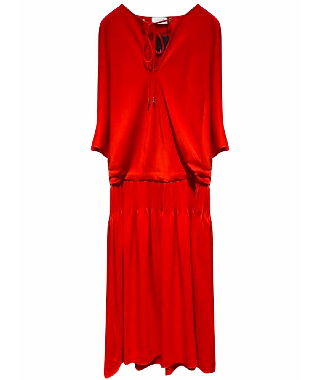 LANVIN Красное вечернее платье, фото 1
