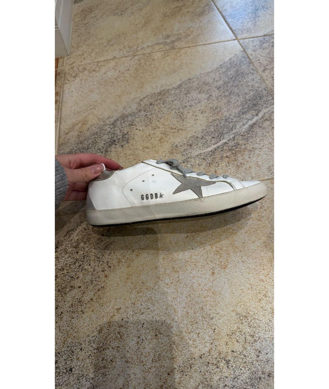 GOLDEN GOOSE DELUXE BRAND Белые кожаные кеды, фото 5