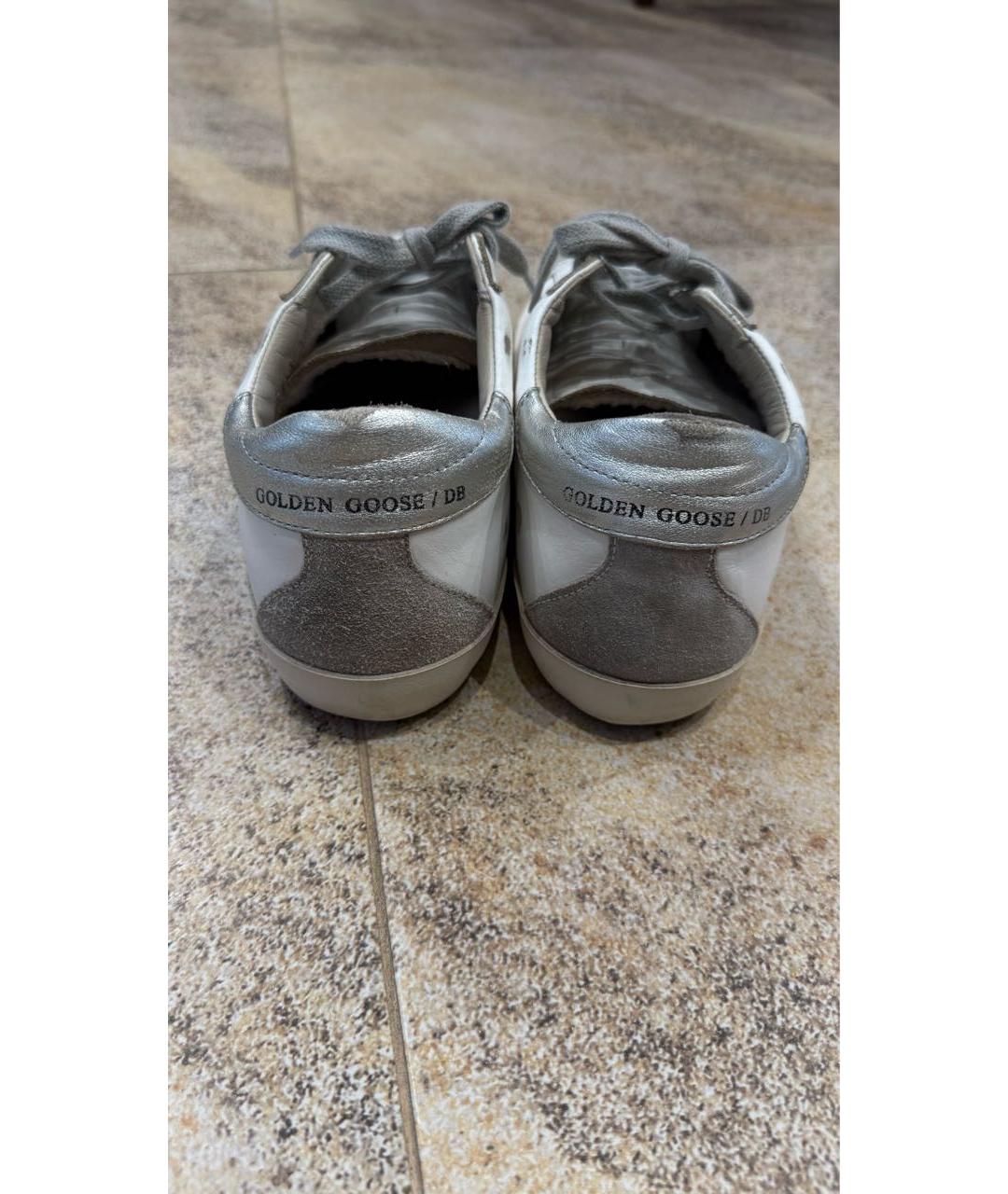 GOLDEN GOOSE DELUXE BRAND Белые кожаные кеды, фото 4