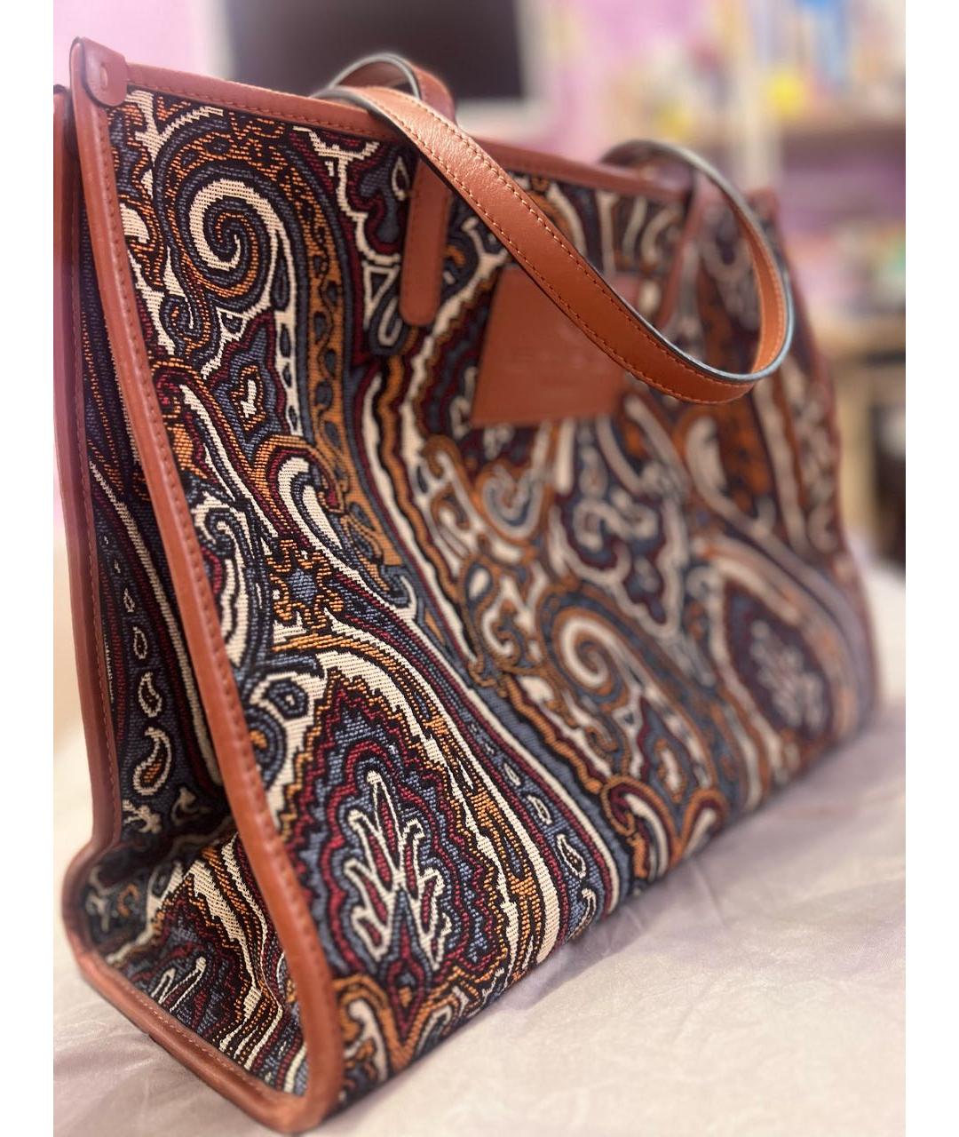 ETRO Мульти жаккардовая сумка тоут, фото 2