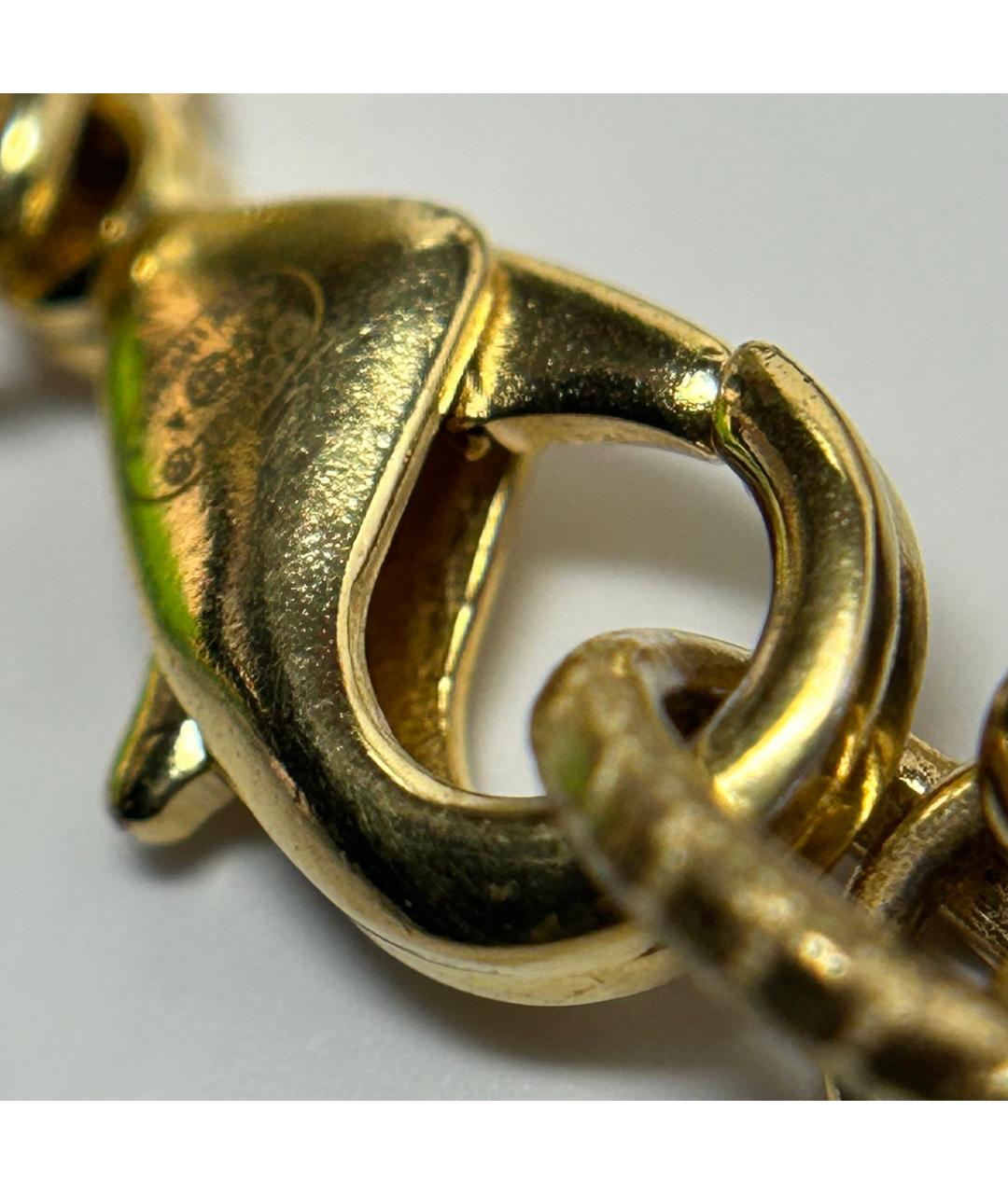 CHANEL Золотой металлический браслет, фото 7