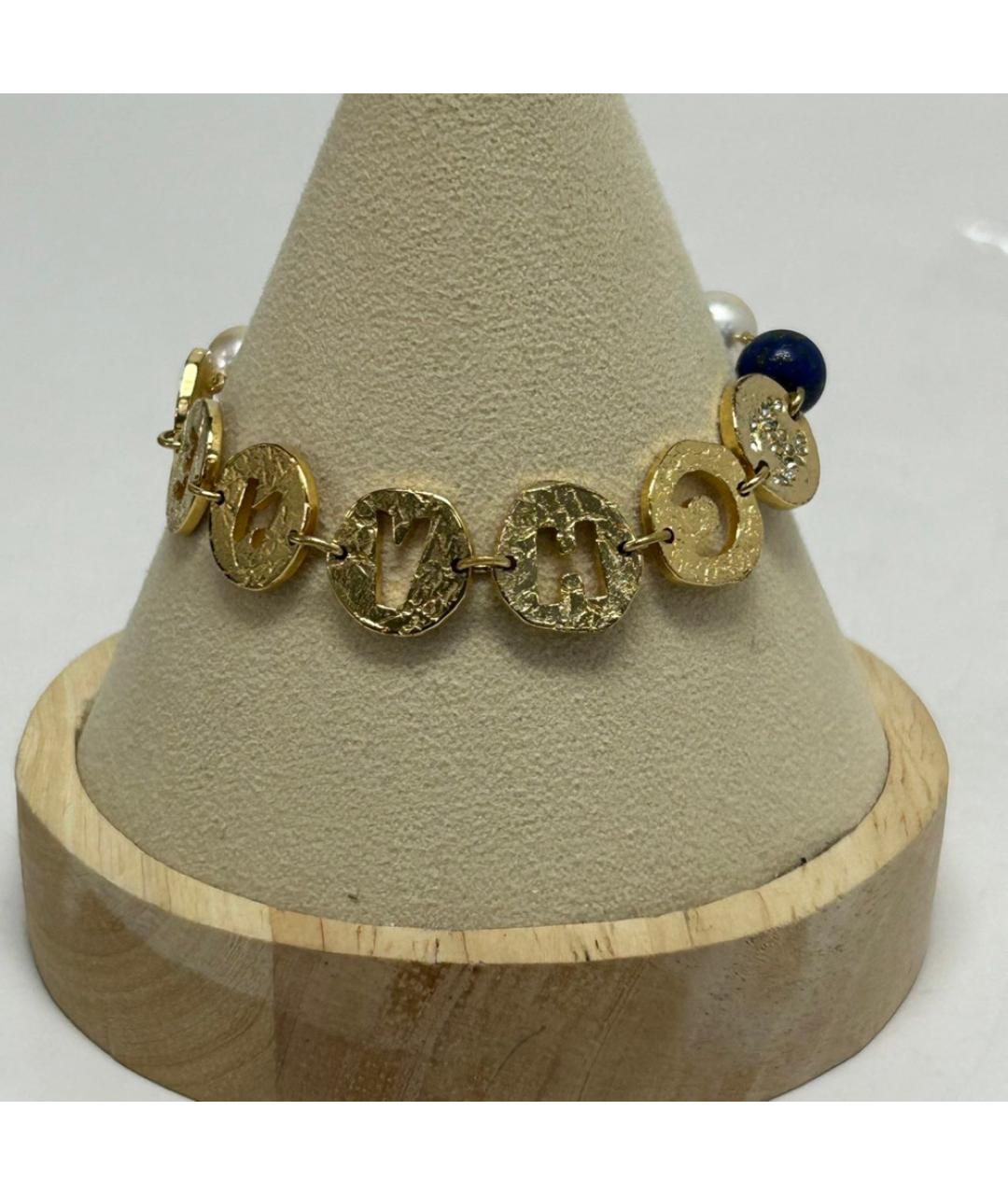 CHANEL Золотой металлический браслет, фото 6