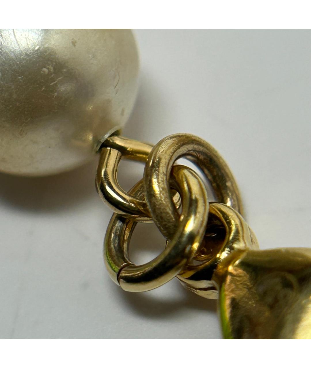 CHANEL Золотой металлический браслет, фото 8