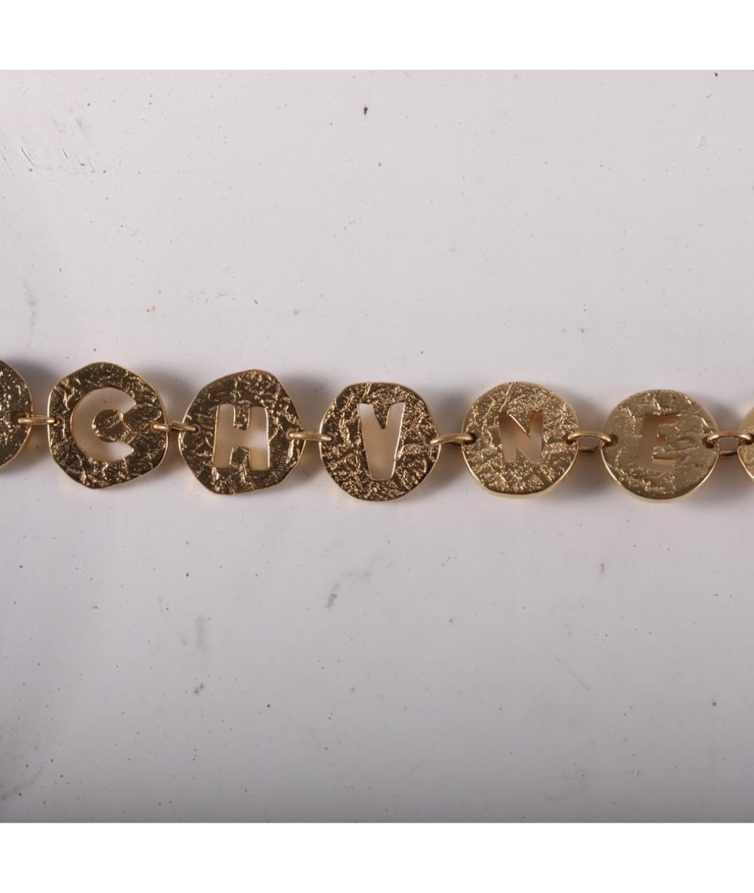 CHANEL Золотой металлический браслет, фото 4