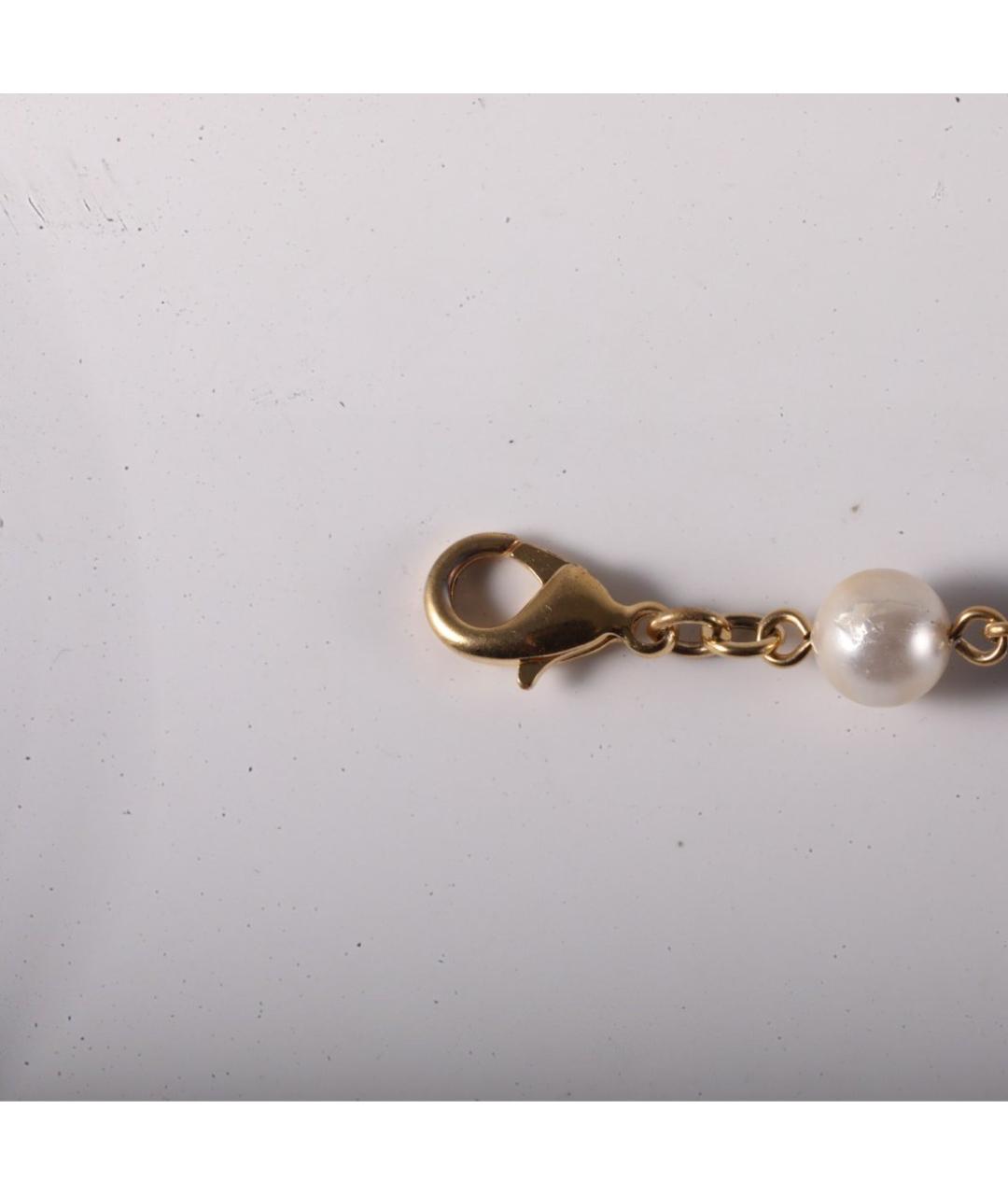 CHANEL Золотой металлический браслет, фото 3