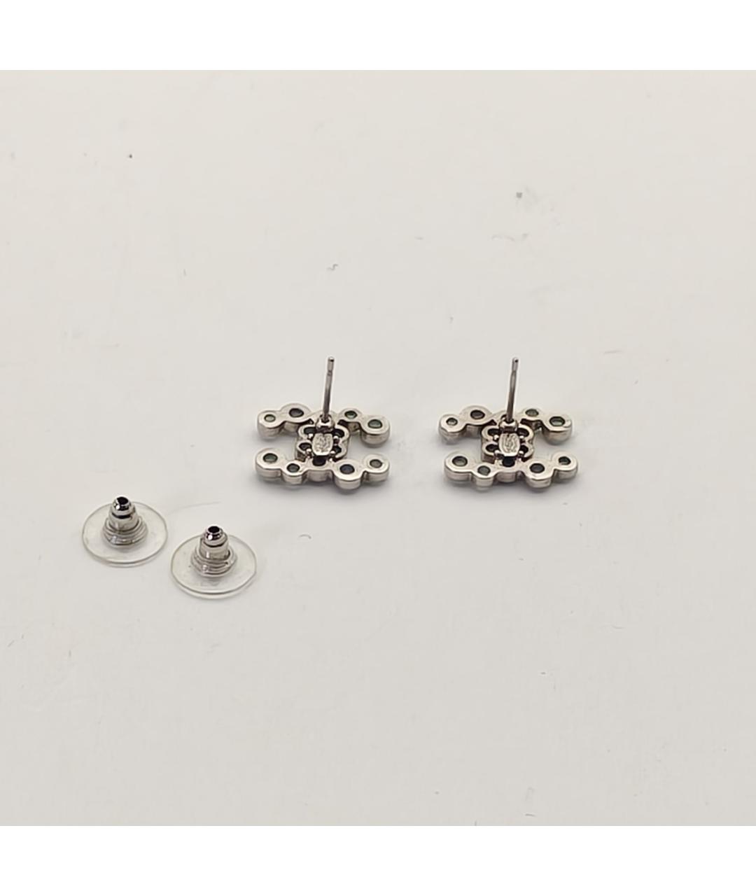 CHANEL Серебряные металлические серьги, фото 5