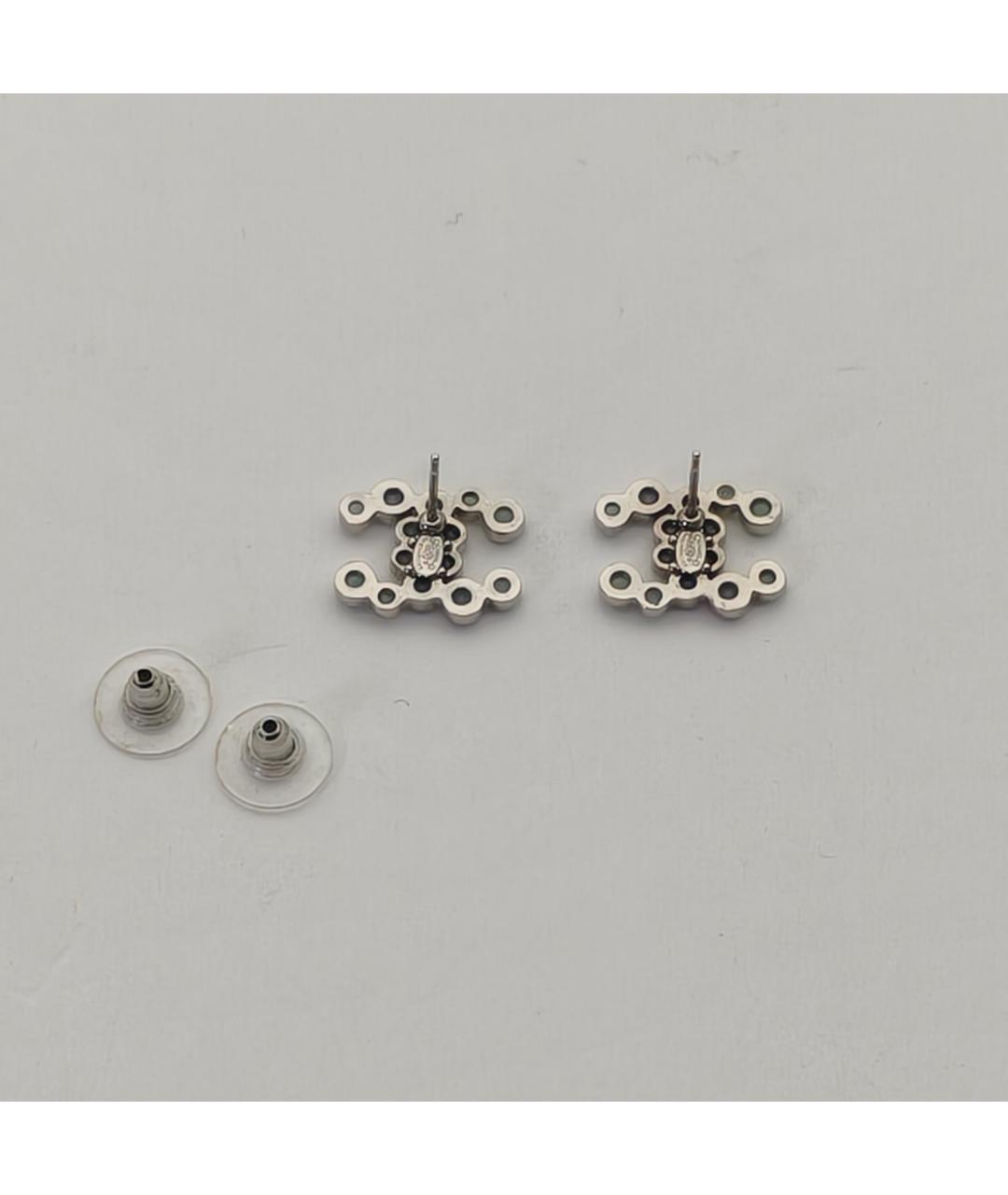 CHANEL Серебряные металлические серьги, фото 4