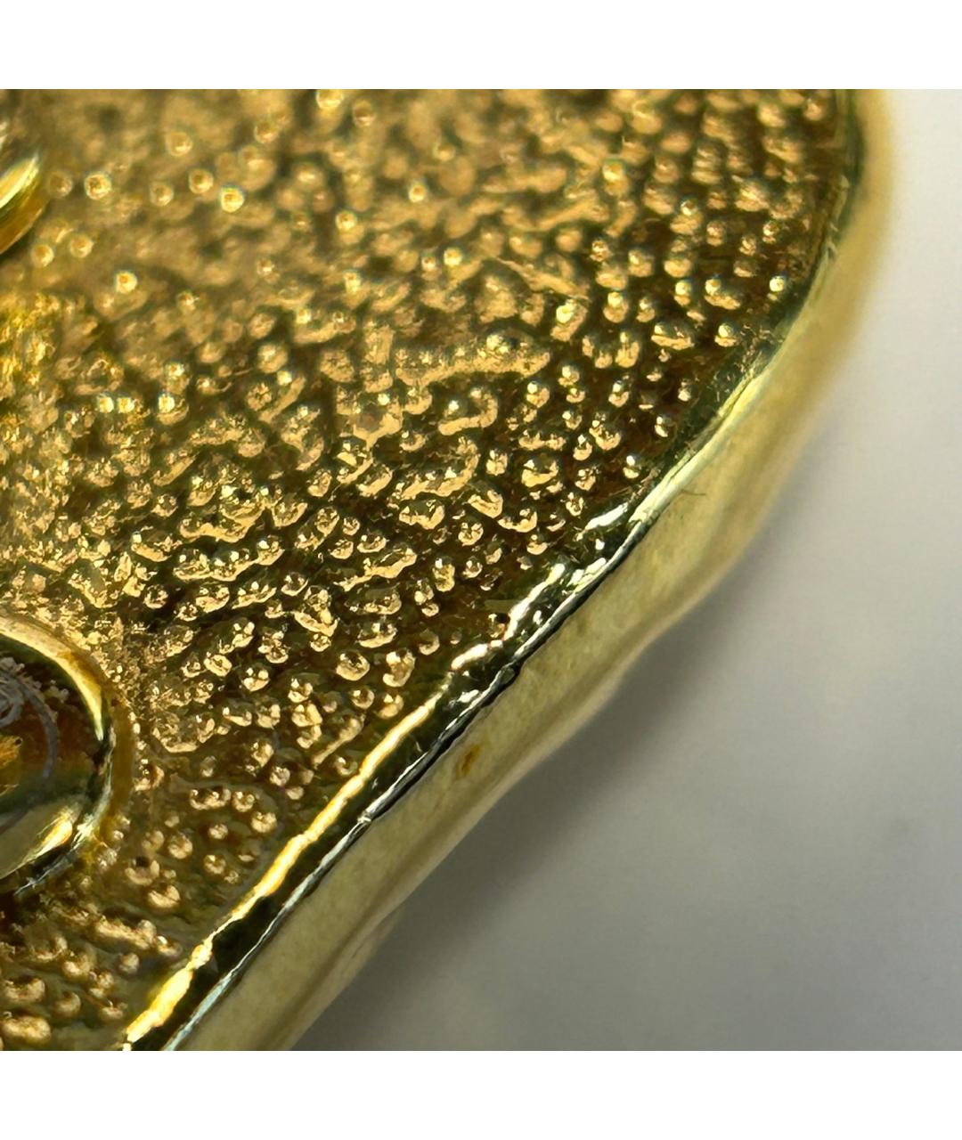 CHANEL Золотые металлические серьги, фото 9