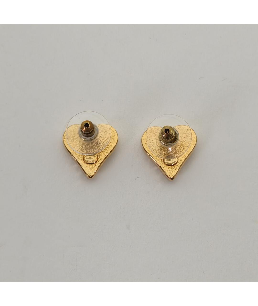 CHANEL Золотые металлические серьги, фото 4