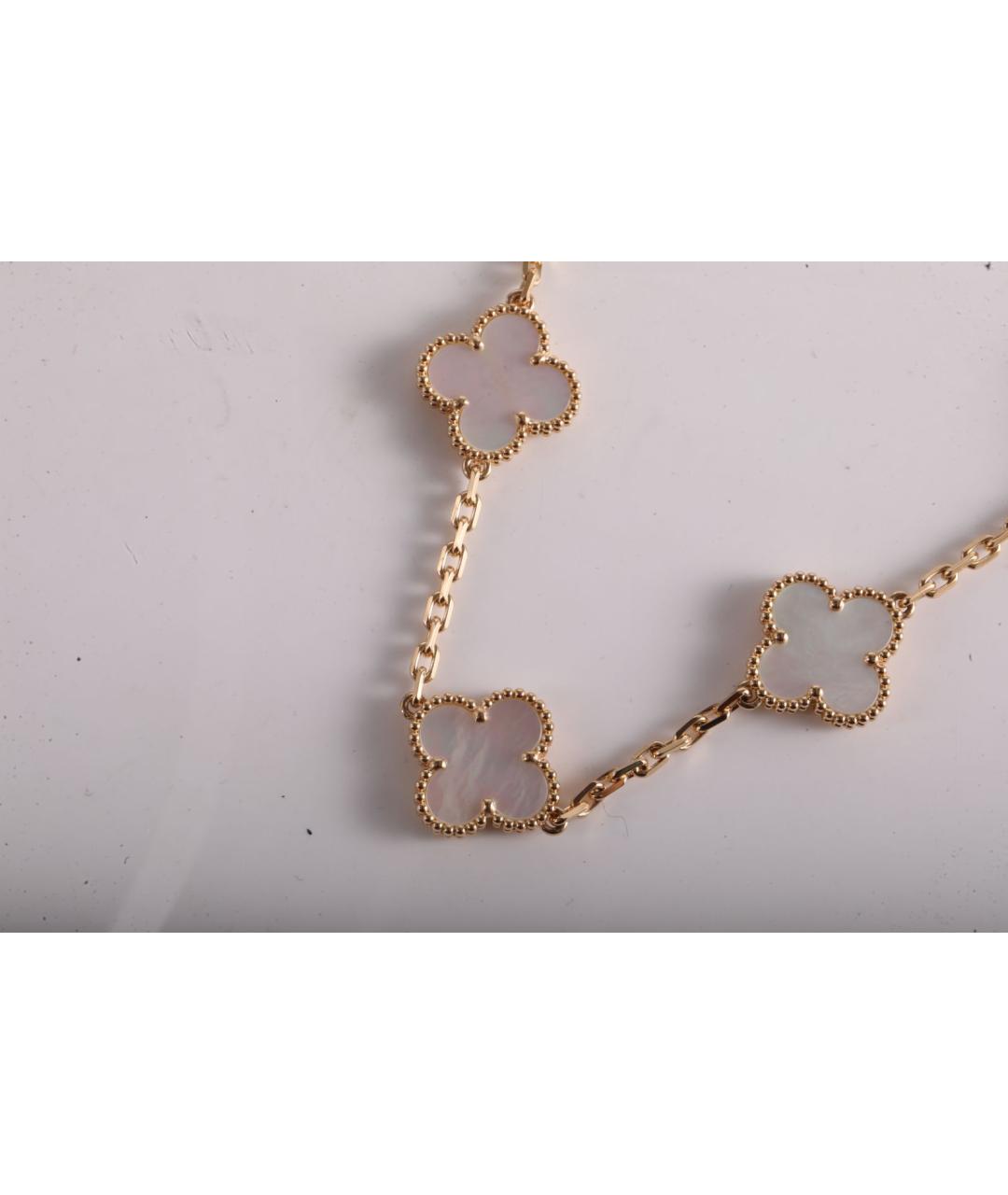 VAN CLEEF & ARPELS Белый браслет из желтого золота, фото 5