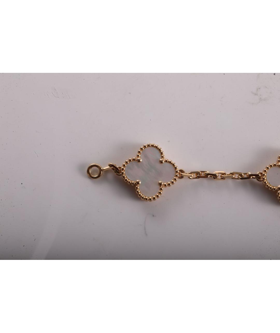 VAN CLEEF & ARPELS Белый браслет из желтого золота, фото 3