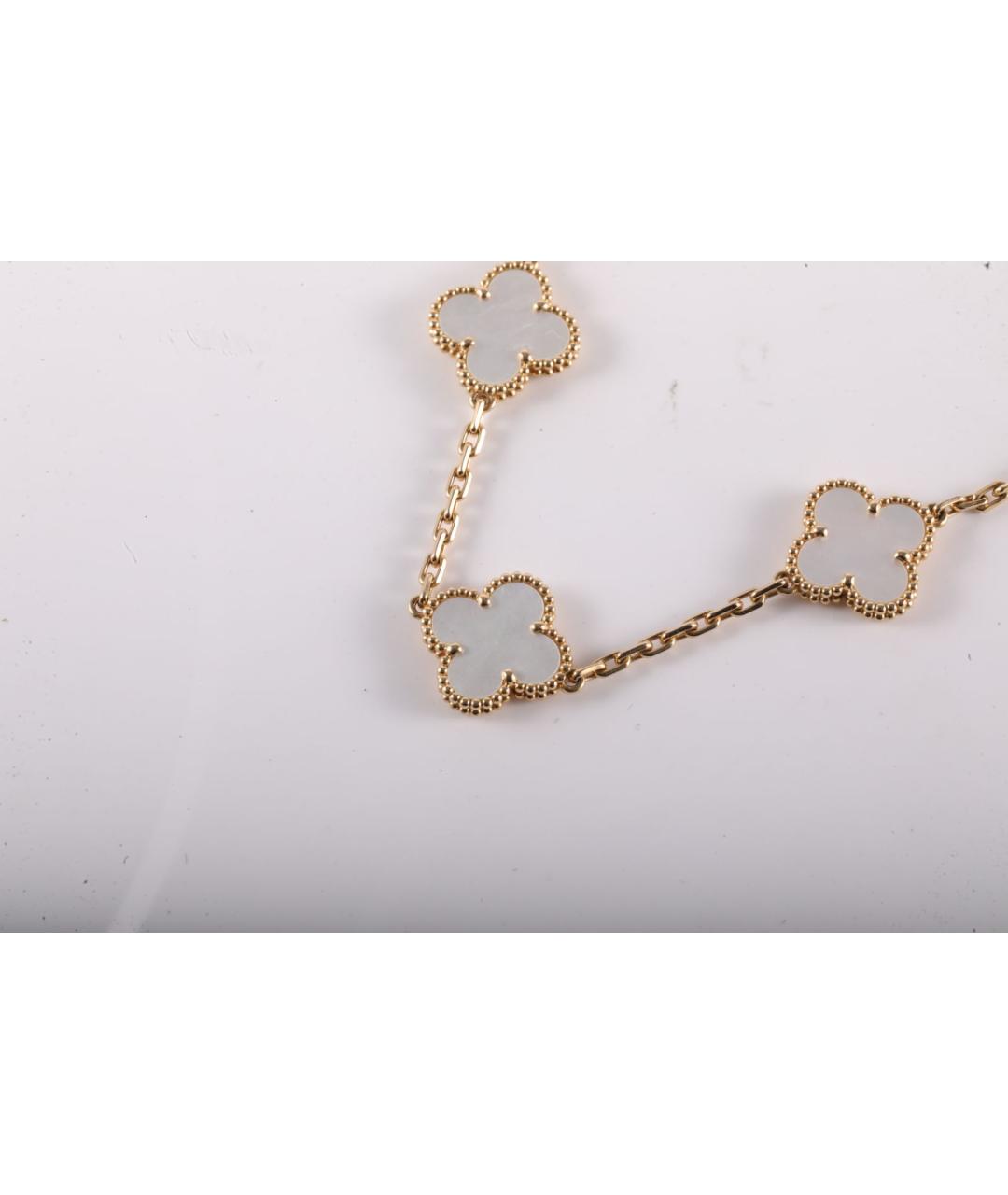 VAN CLEEF & ARPELS Белый браслет из желтого золота, фото 3