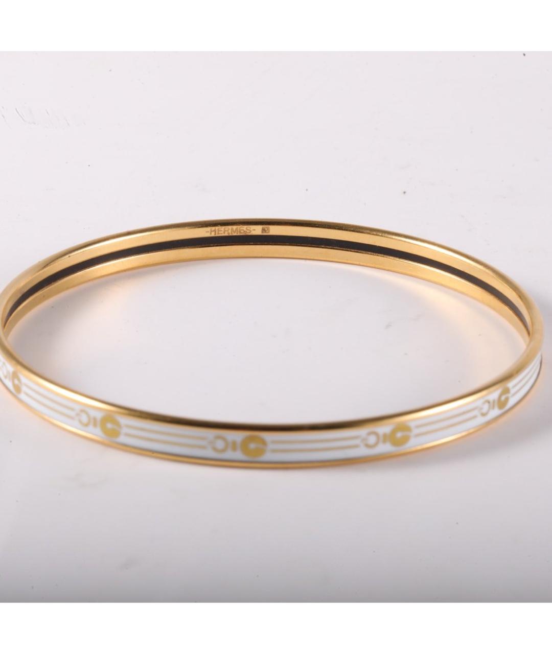 HERMES Золотой металлический браслет, фото 5