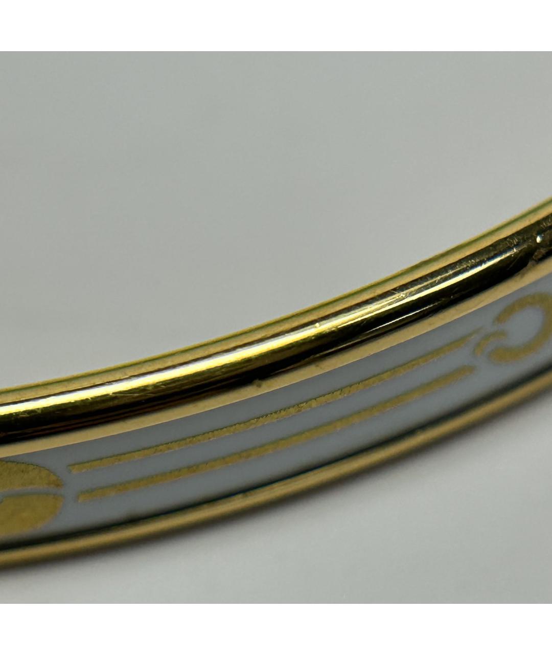 HERMES Золотой металлический браслет, фото 7