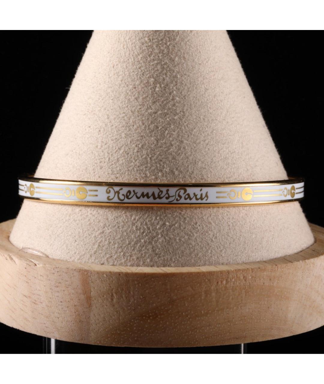 HERMES Золотой металлический браслет, фото 2