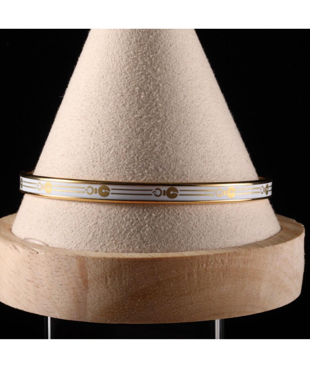 HERMES Золотой металлический браслет, фото 3