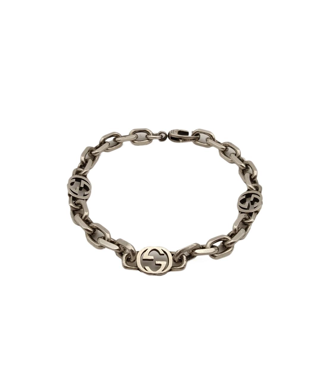GUCCI Серебрянный серебряный браслет, фото 1
