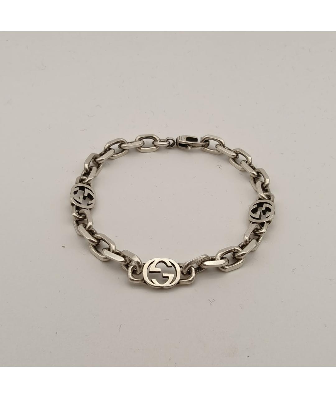 GUCCI Серебрянный серебряный браслет, фото 2