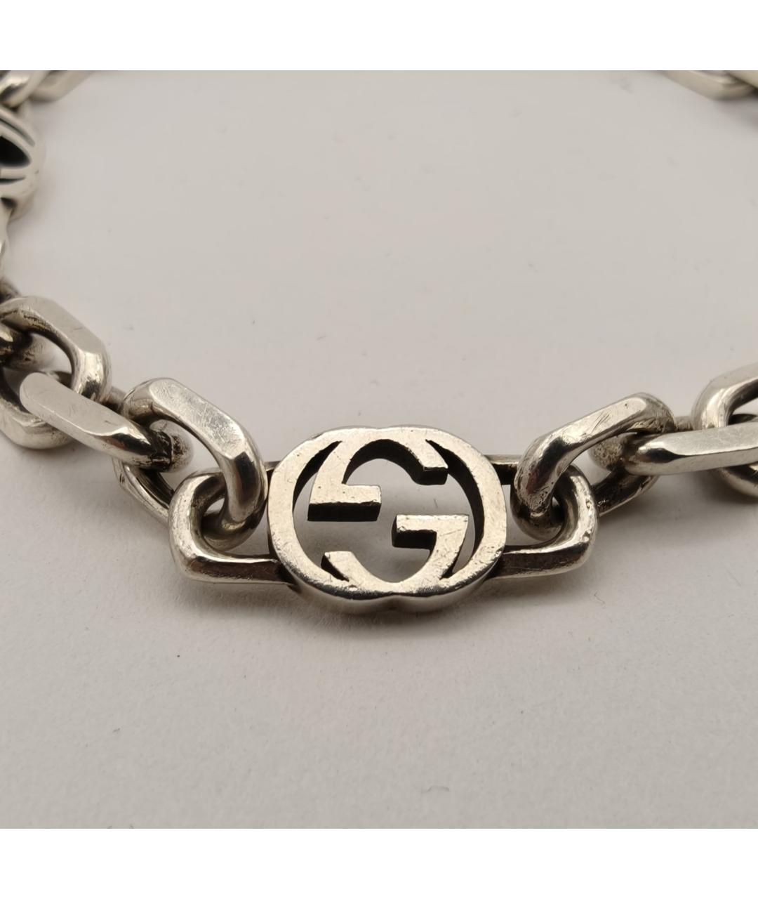 GUCCI Серебрянный серебряный браслет, фото 3