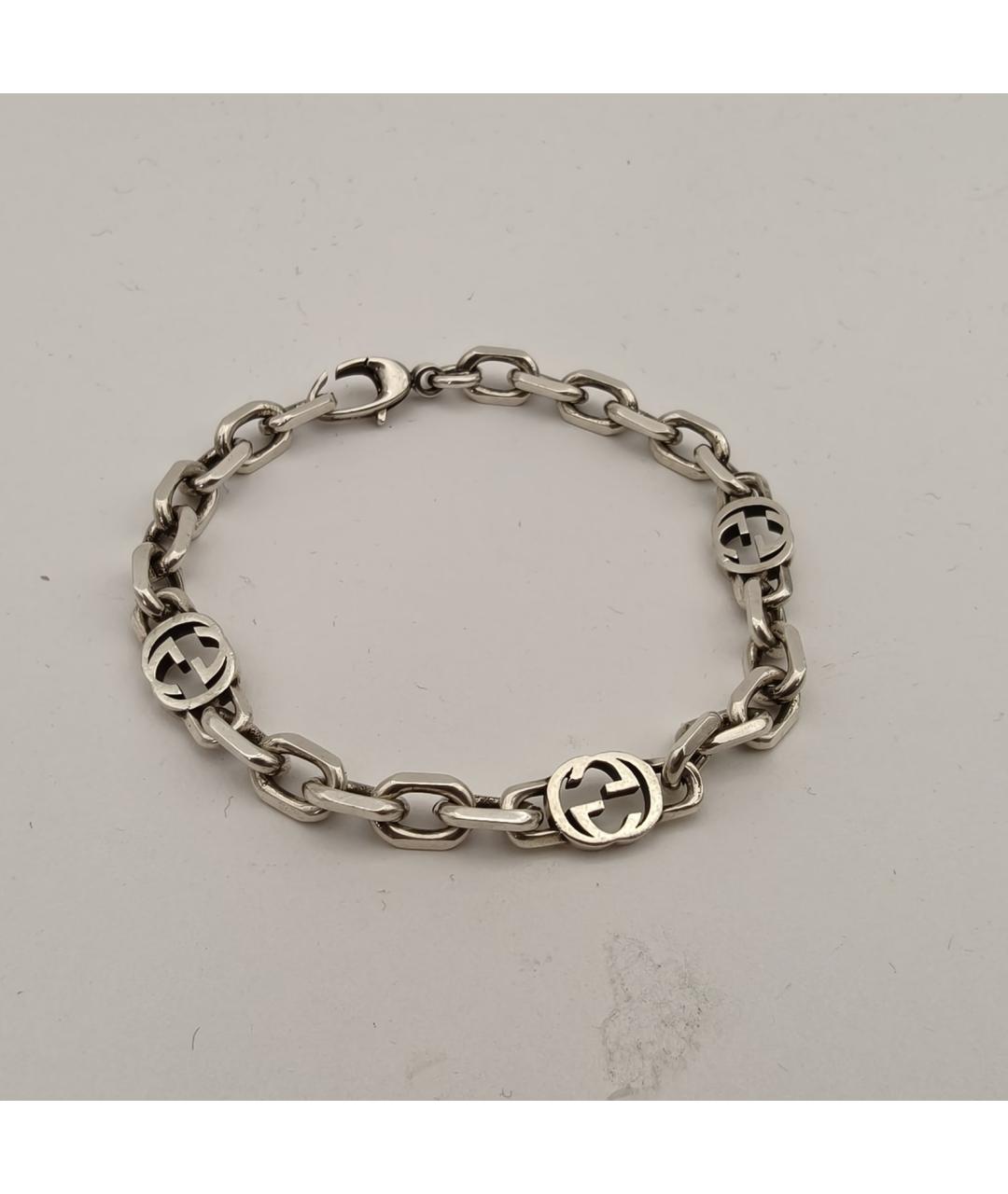 GUCCI Серебрянный серебряный браслет, фото 4