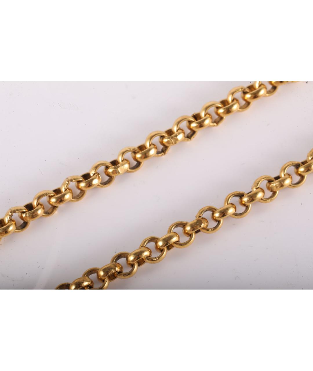 CHANEL Золотое металлическое колье, фото 4