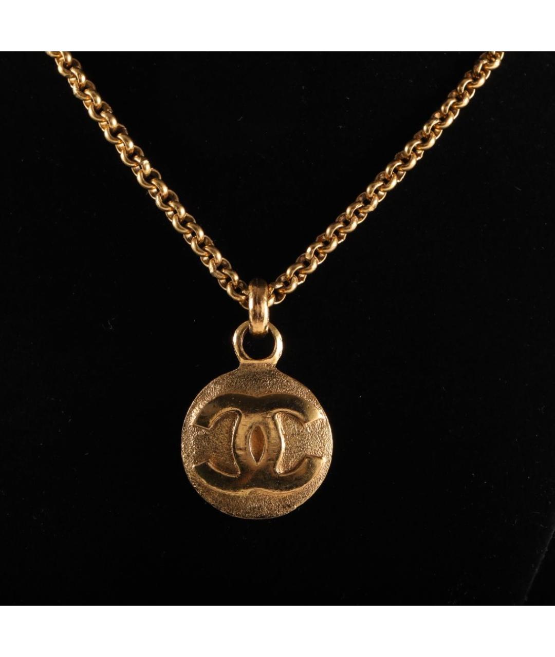 CHANEL Золотое металлическое колье, фото 5