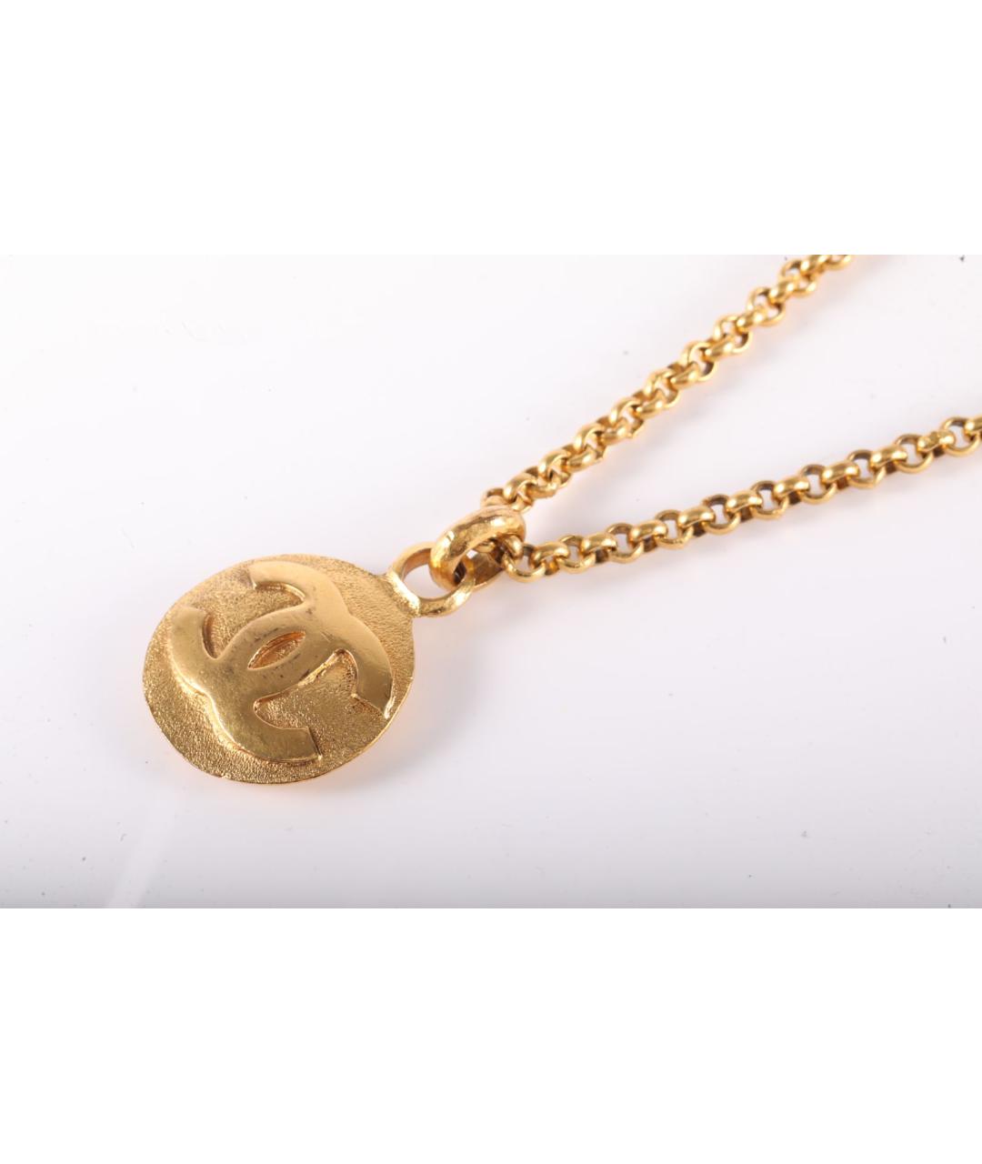 CHANEL Золотое металлическое колье, фото 2