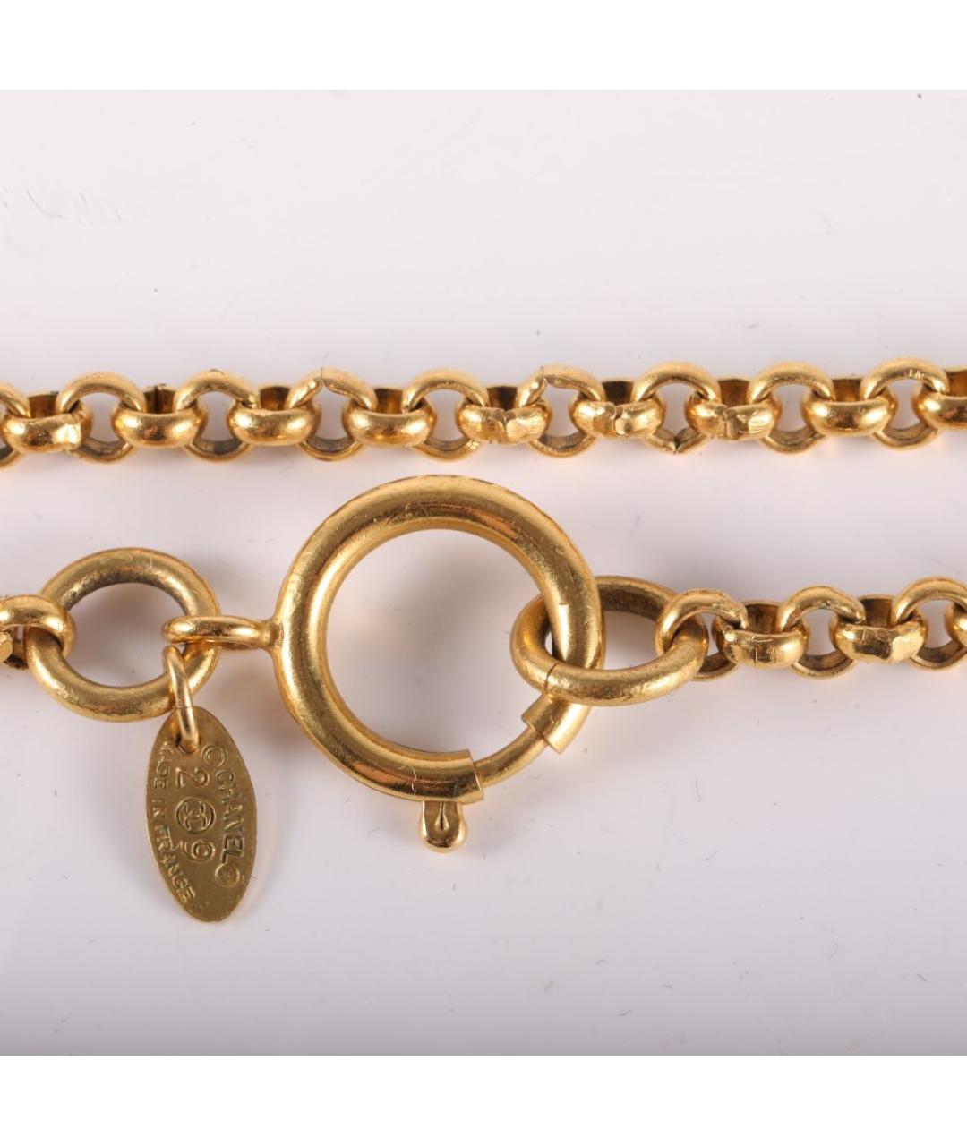 CHANEL Золотое металлическое колье, фото 3