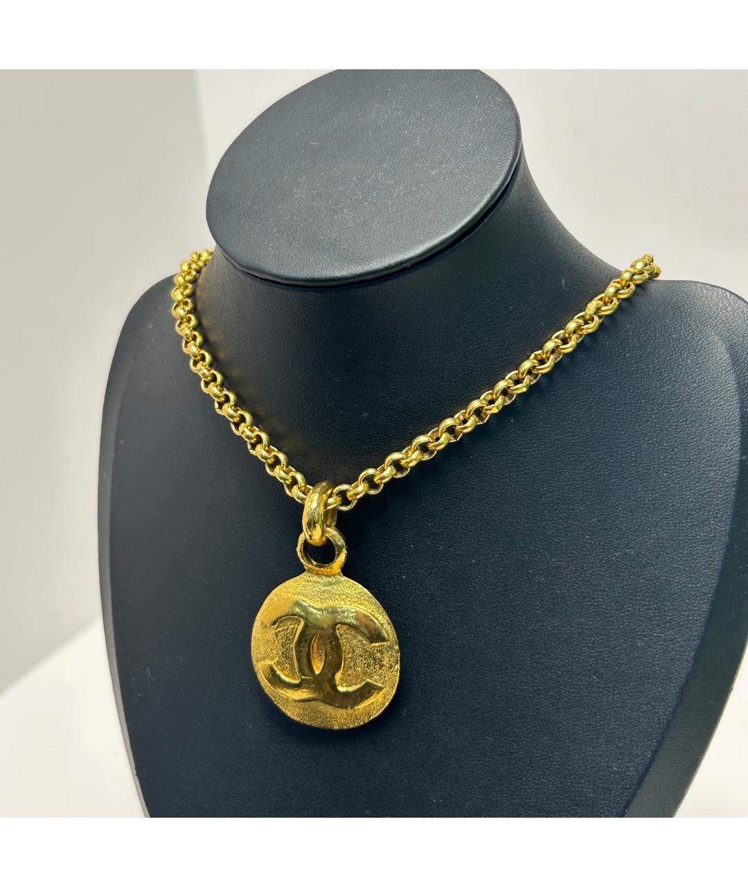 CHANEL Золотое металлическое колье, фото 7