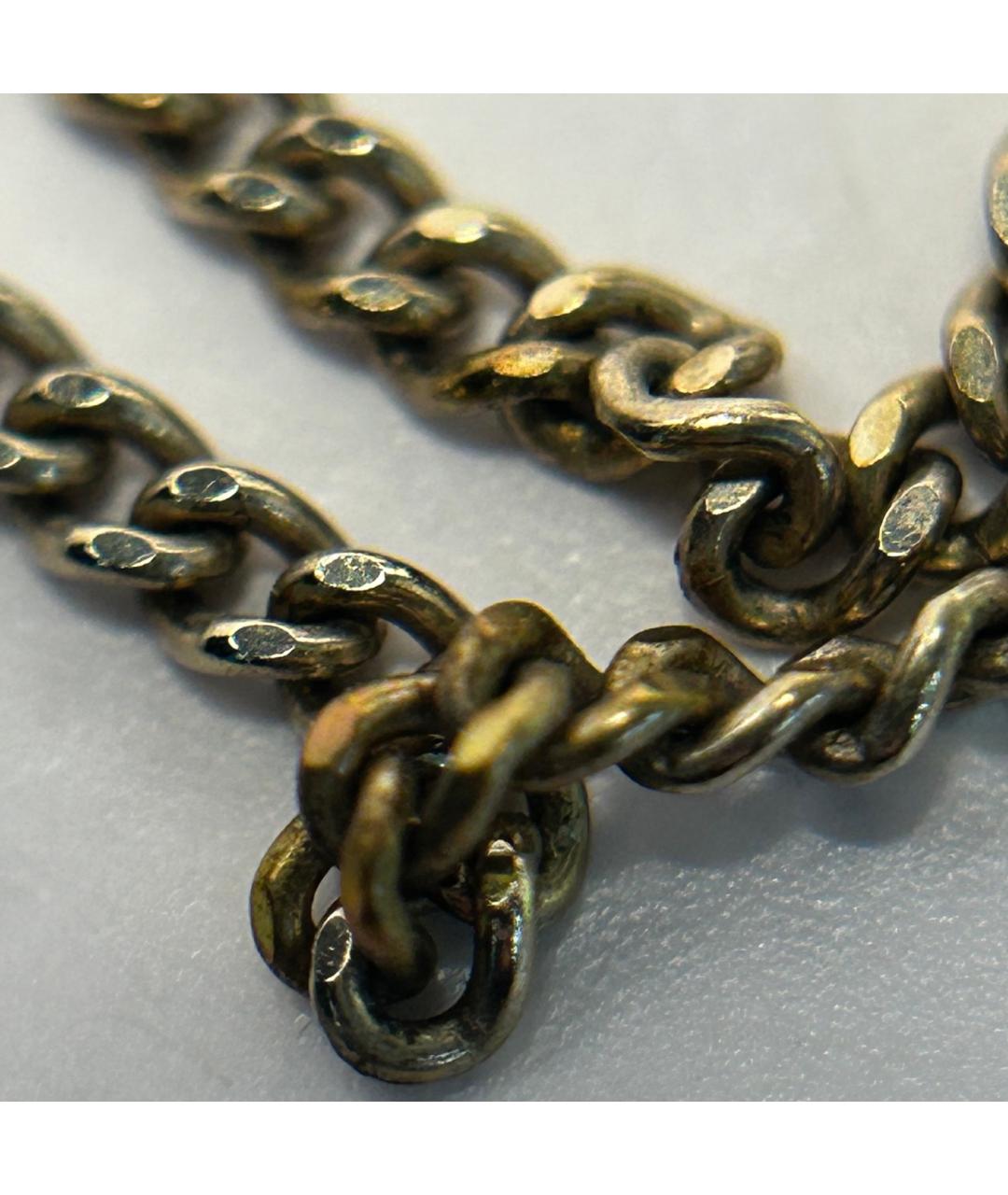 CHANEL Золотая металлическая подвеска, фото 7