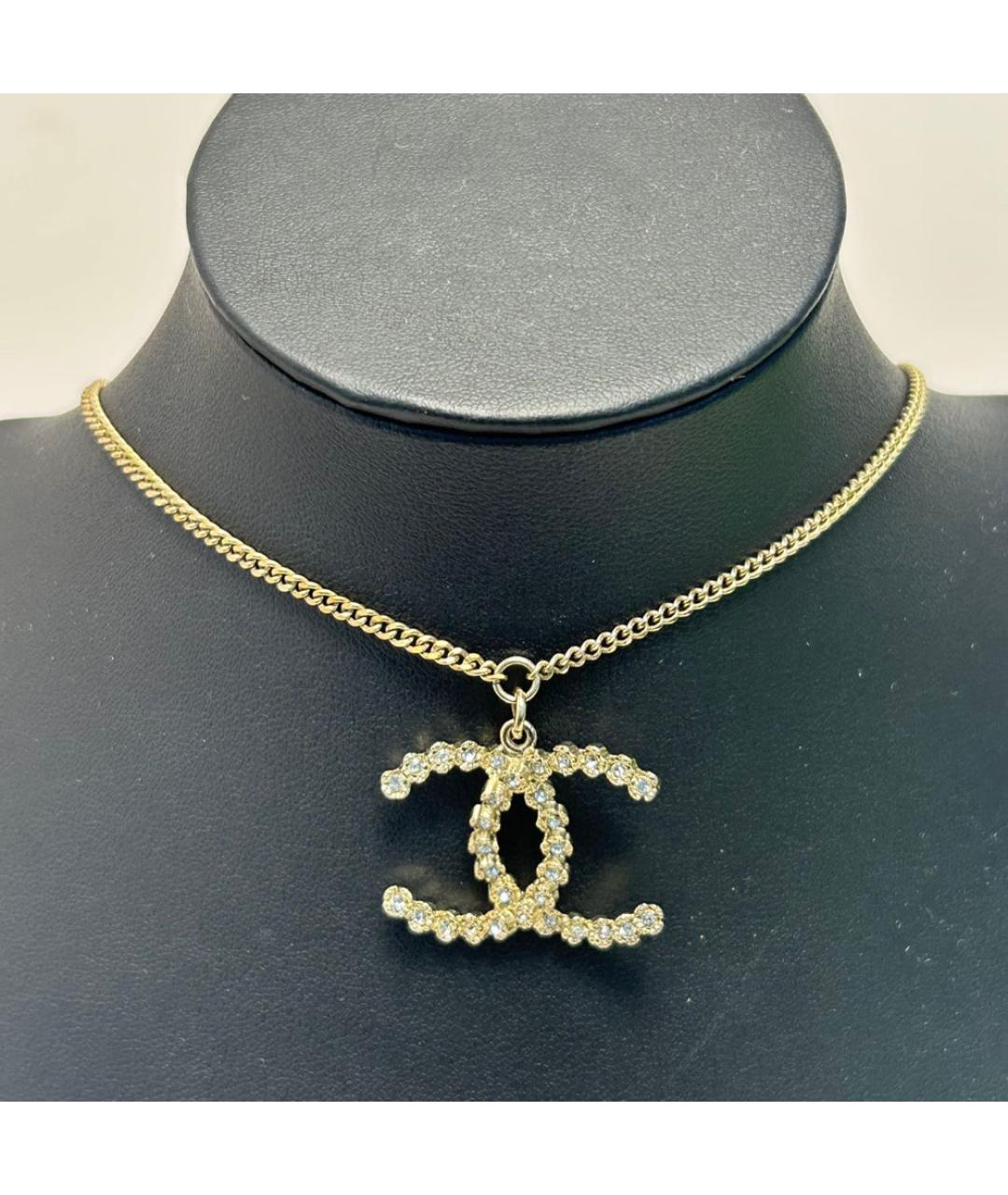 CHANEL Золотая металлическая подвеска, фото 6