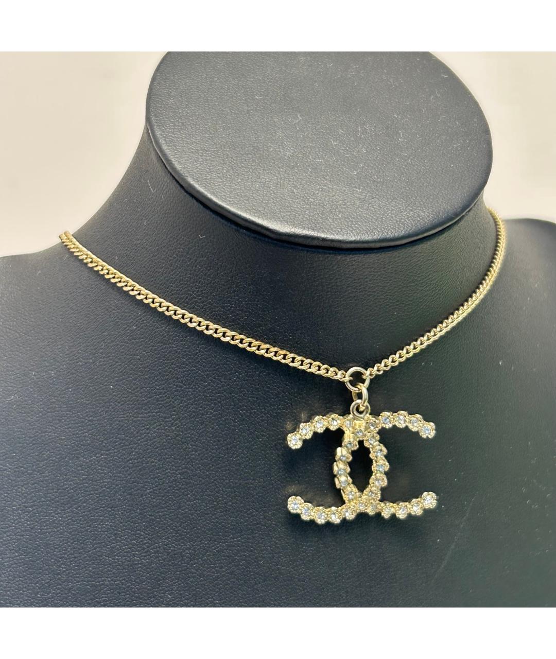 CHANEL Золотая металлическая подвеска, фото 9