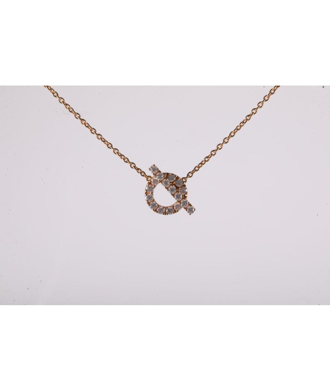 HERMES Золотое колье из розового золота, фото 2