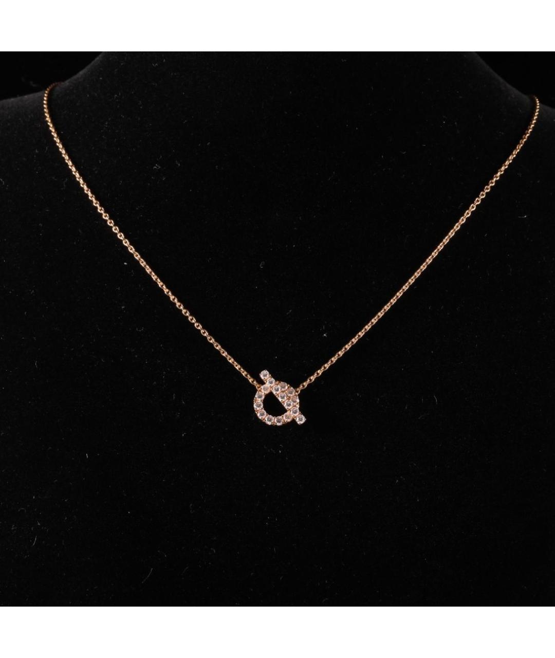 HERMES Золотое колье из розового золота, фото 7