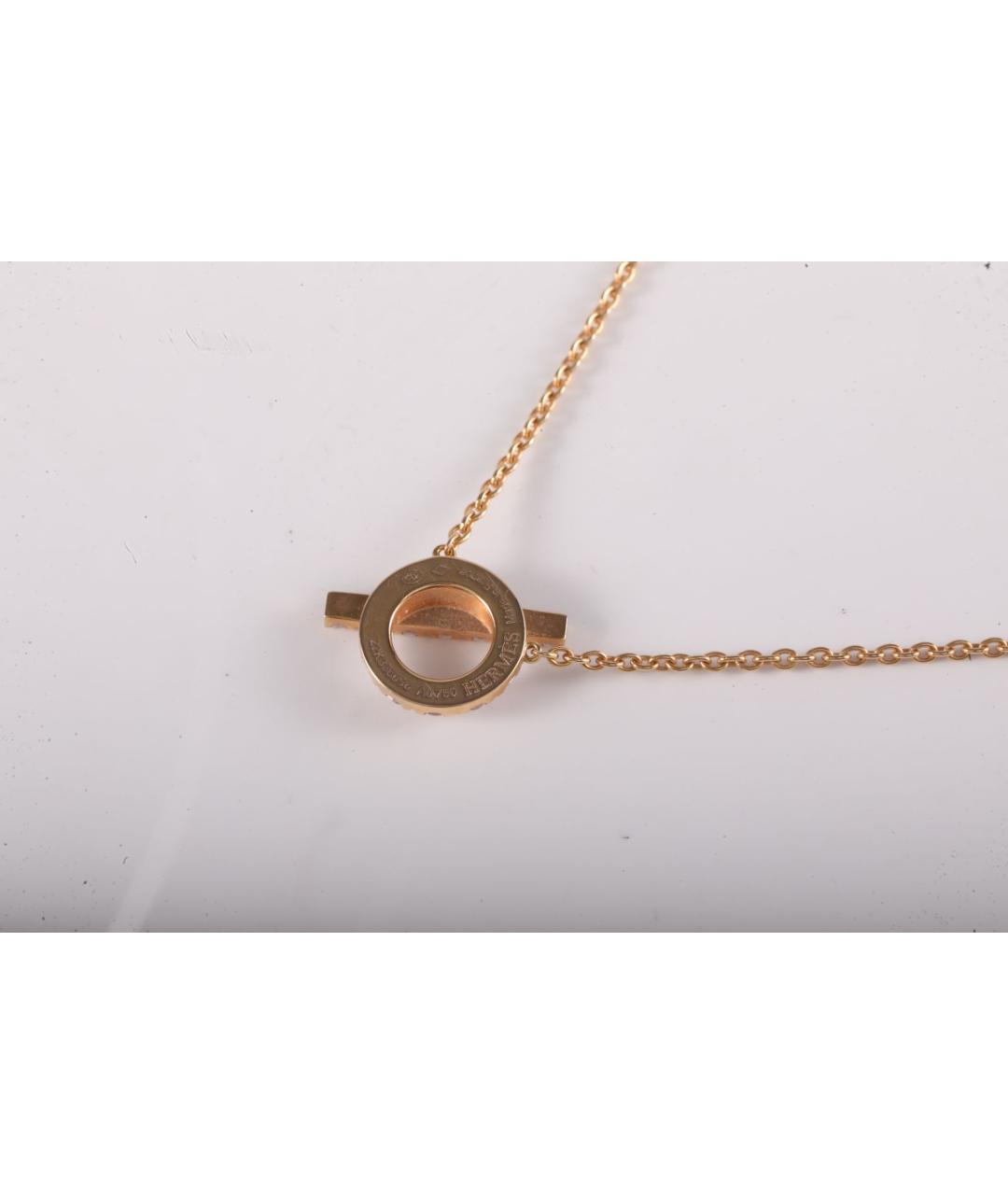 HERMES Золотое колье из розового золота, фото 4