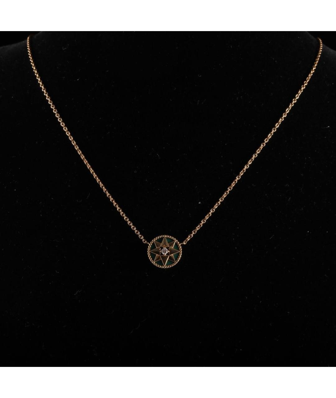 CHRISTIAN DIOR Зеленые колье из желтого золота, фото 7