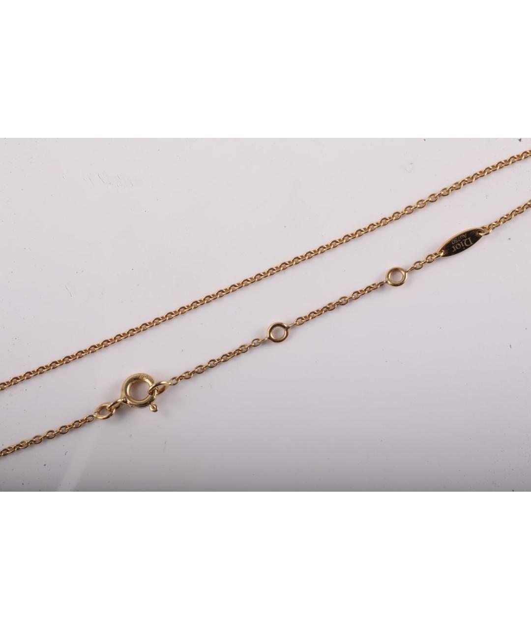 CHRISTIAN DIOR Зеленые колье из желтого золота, фото 5